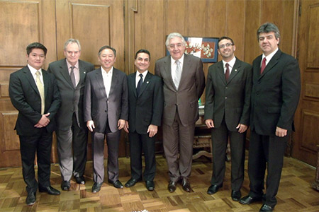 Alexandre Kita, Diretor da NK Contabilidade, em visita ao ministro Afif